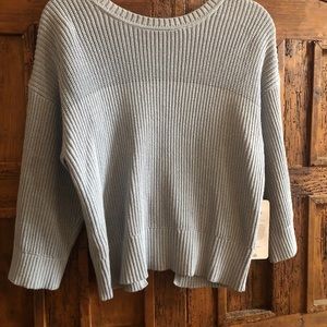 CAbi on-trend baby blue sweater